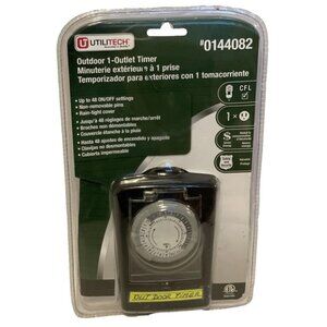 Utilitech Outdoor 1- Outlet Timer #0144082 Used with Packaging